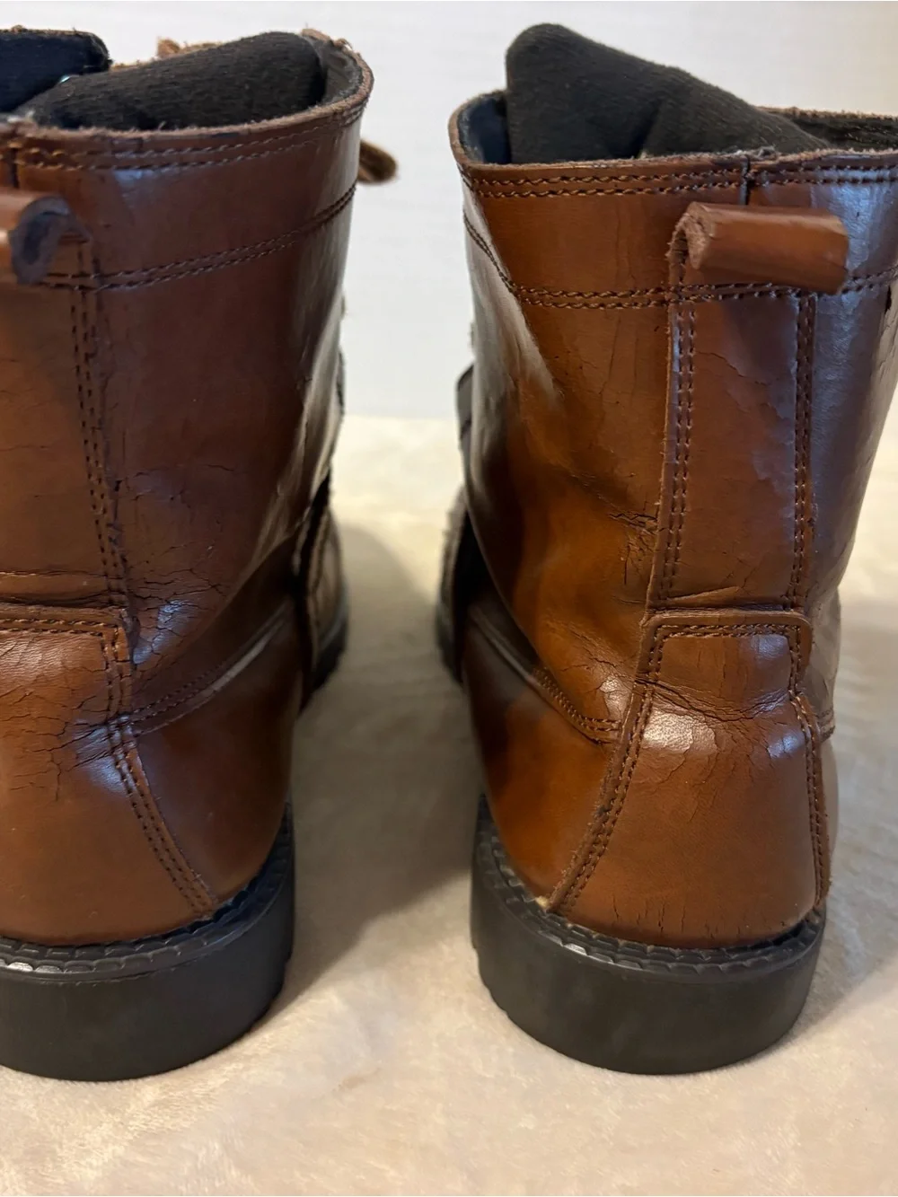 Polo by Ralph Lauren Brown Leather Lace-Up boys Boots